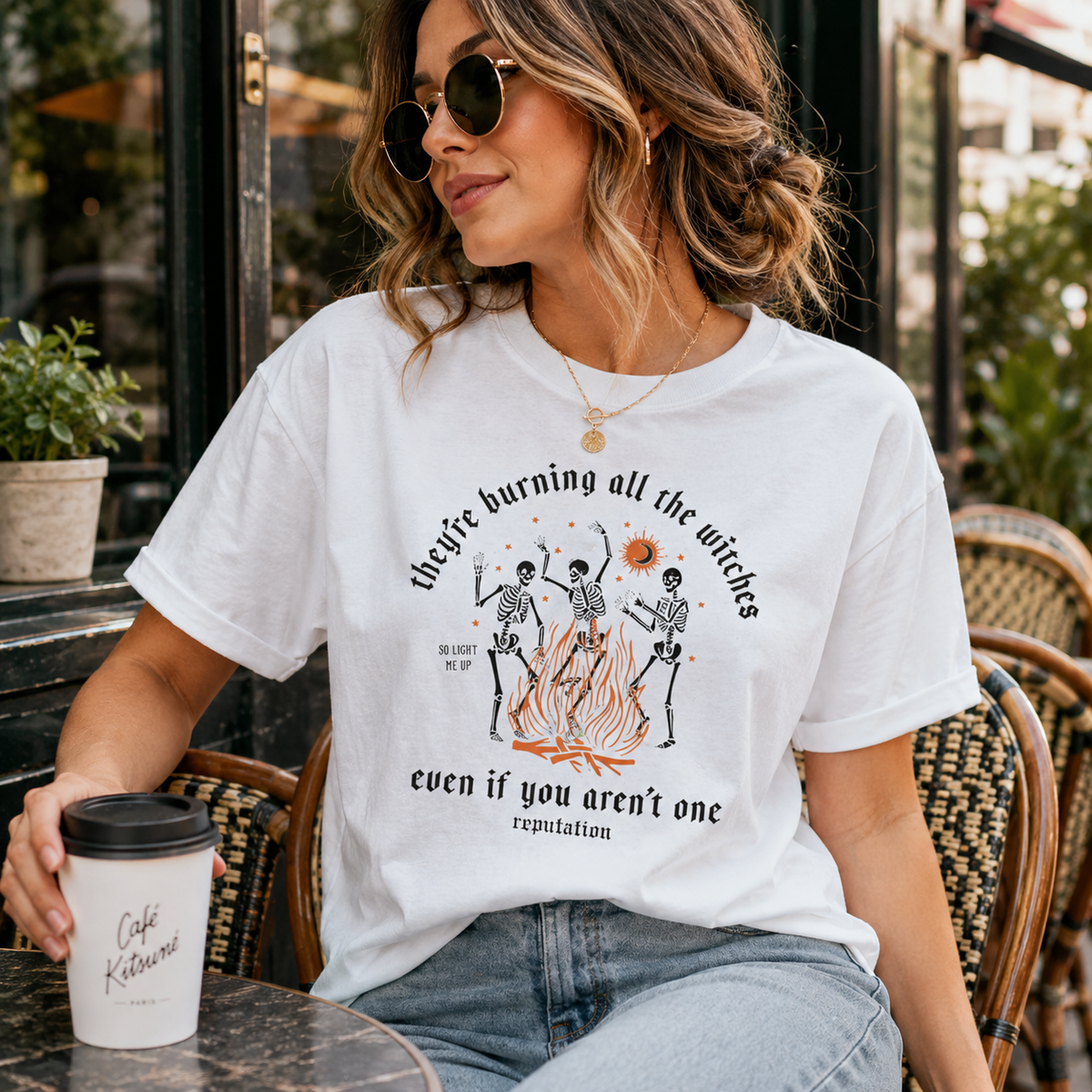 Burning All the Witches - Skeletons, Firelight and Defiant Typography - lifestyle